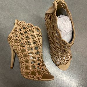 Brand new ankle open toe shoes